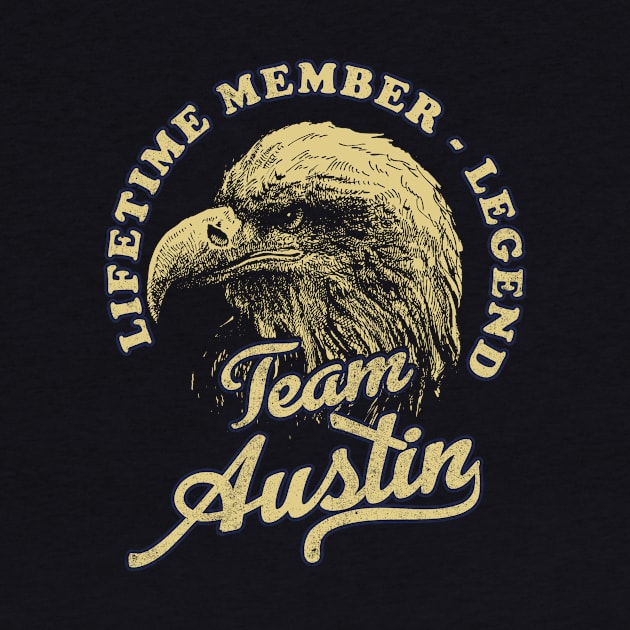 Austin Name - Lifetime Member Legend - Eagle by Stacy Peters Art